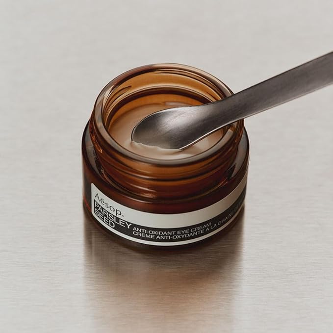Aesop Parsley Seed Anti-Oxidant Eye Cream for Dry Skin | Vitamins C & E to Gently Nourish Skin | 10mL / 0.3 oz