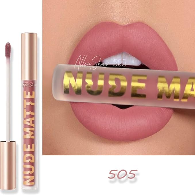 Y-HaLi Lip Glaze Lip Gloss - High Shimmer Natural Lipstick with Moisturizing Formula (505)