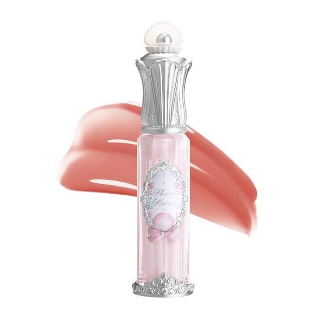Flower Knows Shell's Jewel Nourishing Lip Glaze,Hydrating Dusty Pink Lip Gloss with Hyaluronic,Moisturizing Plumping Oil,Non-Sticky for Girls & Women,0.16 Fl.Oz(P03 Candy Slush)