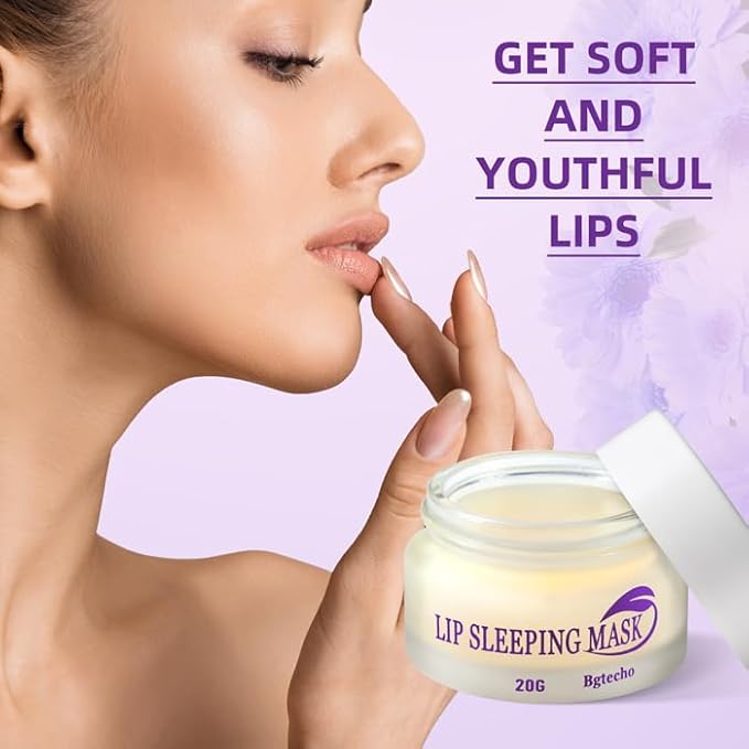 Lip Mask Overnight,Lip Collagen Lip Sleeping Mask With Peptide Complex,Moisturizing Lip Balm for Lip Care Cracked Lips,Dry Lips,Lip Wrinkles Repair,Nourish & Hydrate(20g)