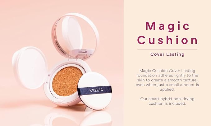 MISSHA Magic Cushion Foundation No.23 (2 Pack) Light Beige for Bright Skin - Flawless Coverage,Dewy Finish,Easy Application for All Skin Types valentines day gifts for her