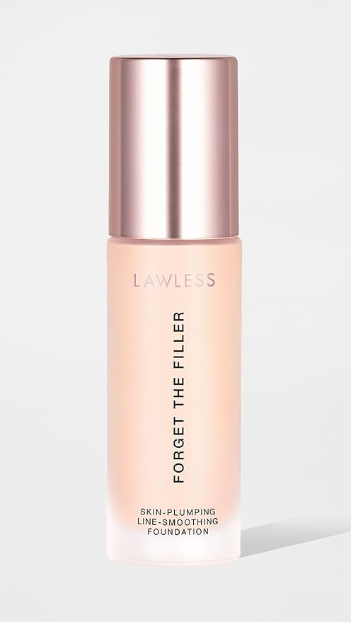 LAWLESS Women's Forget the Filler Skin-Plumping Line-Smoothing Foundation, 1F, very fair with cool-neutral undertones, 1.0 Ounce