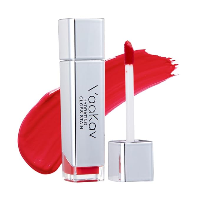 Glossy Lip Stain – Hydrating Tinted Lip Oil Stain with High-Shine Gloss Finish, Non-Sticky Moisturizing Lip Tint, Long-Lasting Stain for Soft & Plump Lips(03 CHRRY JUICY)