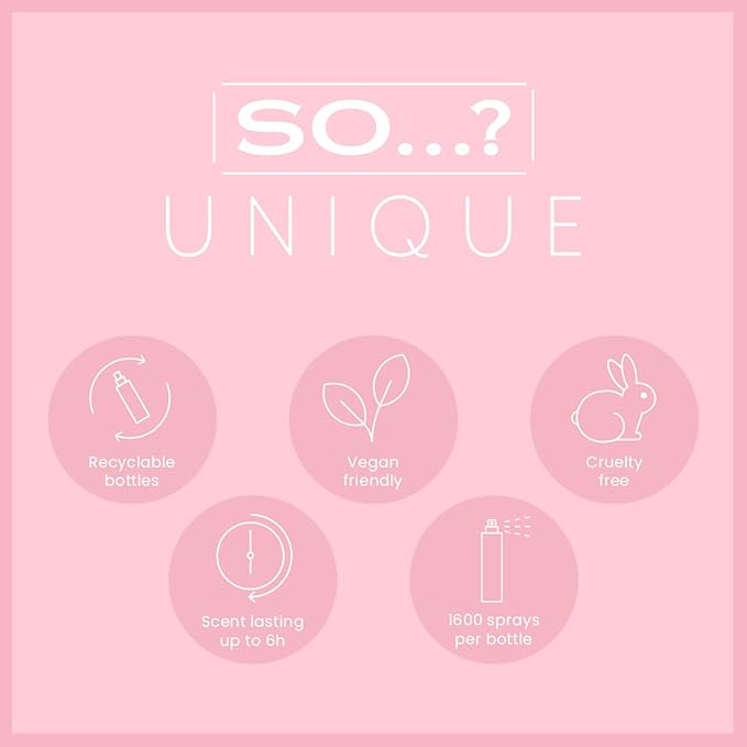 So...? Unique White Blossom Body Mist - Floral Vanilla Perfume for Women - Over 800 Sprays, Lasting 6 Hours - Ideal Gifts for Women - 5.1 oz