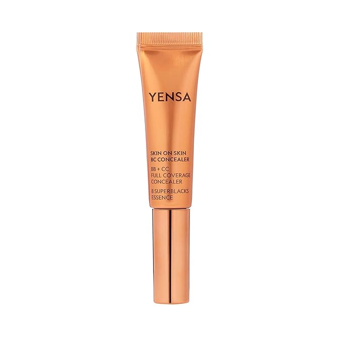YENSA Skin On Skin BB + CC Full Coverage Concealer - Color Correcting Serum Concealer - Creaseless & Brightening Formula with Hyaluronic Acid & Superfood Complex - Light Neutral (0.34 Fl oz)