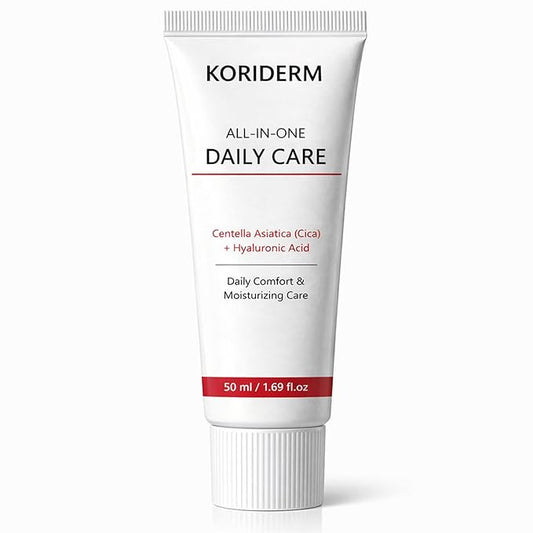 KORIDERM Time Reverse Cream, Daily Moisturizing Face Cream with Centella Asiatica (Cica) & Hyaluronic Acid – Lightweight All-in-One Skin Care for Daily Comfort – 50 mL / 1.69 fl oz (1)