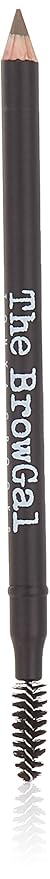 The BrowGal - 3 in 1, Skinny Eyebrow Pencil - 06 with Sharpener Cap & Spoolie Brush - Draws Tiny Brow Hairs & Fills in Sparse Areas & Gaps, Sharp Enable, Longwear, Long Lasting – "7.4 In, Blonde Color
