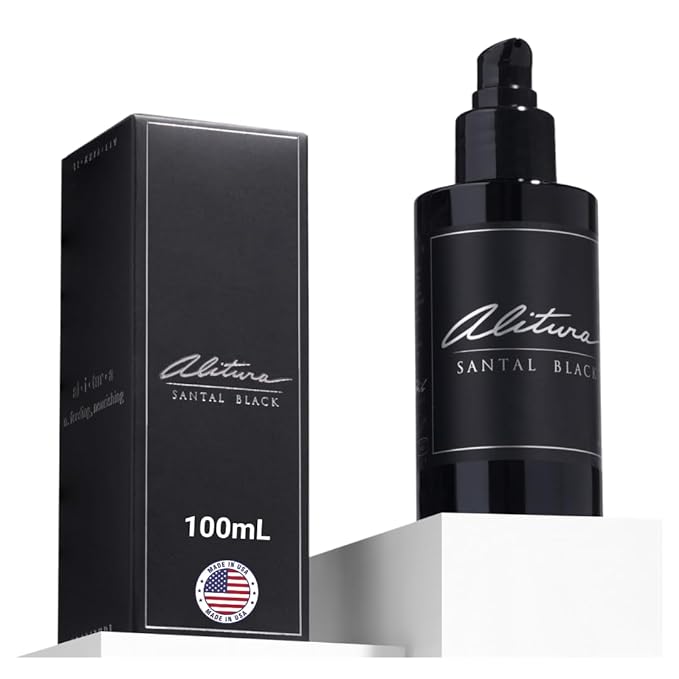 Santal Black, Hair and Body Oil, Essential Oil Botanical Moisturizer (100ml)