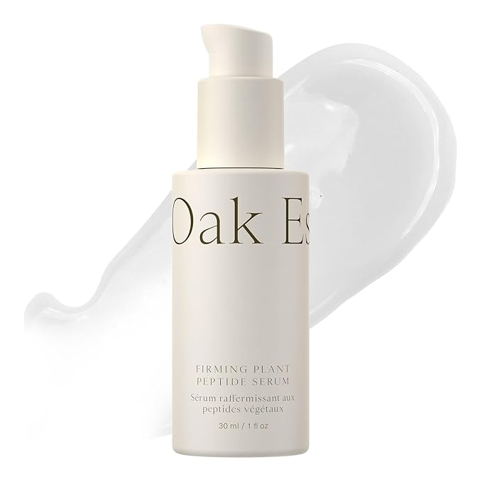 Oak Essentials Firming Plant Peptide Serum | Exosome Encapsulated Botanical Peptide Complex for Visibly Firmer, Plumper, Radiant Skin, 1 Fl Oz
