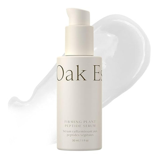 Oak Essentials Firming Plant Peptide Serum | Exosome Encapsulated Botanical Peptide Complex for Visibly Firmer, Plumper, Radiant Skin, 1 Fl Oz