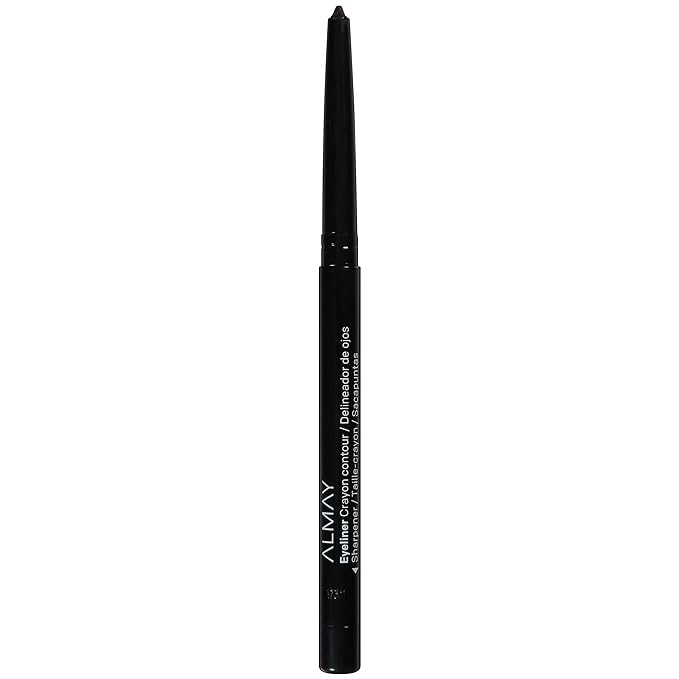 Almay All-Day Eyeliner Pencil, Hypoallergenic, Cruelty-Free, Smudge-Proof, Ophthalmologist Tested, Stocking Stuffer for Women, 205 Black, 0.01 oz