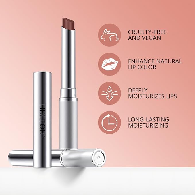 Honey Tinted Lip Balm Lipstick Set of 2, Nude + Nude, Sheer Hydrating & Lightly Tinted Lip Color, Moisturizing Nourishing Lip Balm with Natural Black Cherry Tint, For All Skin Tones