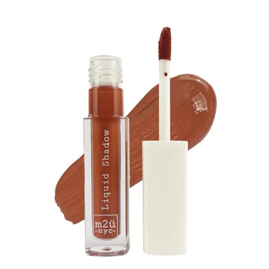 M2U NYC (Dusty Rose Liquid Eyeshadow – Quick Drying Liquid Eye Shadow with One Swipe Pigment Coverage – Long Lasting, Buildable & Blendable Crease Proof Formula – Matte Finish