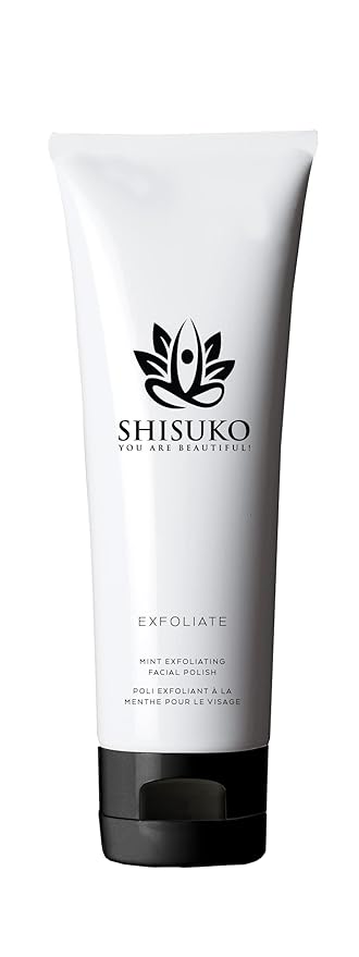 Shisuko Exfoliating Face Polish - Renewed Glow 2in1 gentle cleanser derived from Sugar. Smooths and Brightens without drying. Rapid results, using 2-3 X a week, can last up to 3 Mo - 3.38 oz
