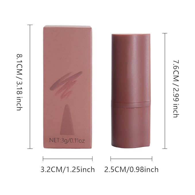 AMY'S DIARY Mocha Matte Crayon Lipstick Lip Makeup, Precision Tip Matte Lip Crayon, Longwear Up To 24Hrs, Lead The Way,Smudge Waterproof for Women Smudge Waterproof for Women (2# Purple, 1 pc)
