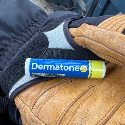 Dermatone Original Medicated Lip Balm | Soothing & Moisturizing | Cocoa Butter, Aloe, Vitamin E | Heal & Repair Dry Chapped Lips | SPF30 | 3-Pack, 0.15oz sticks