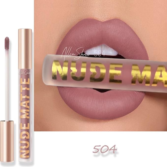 Y-HaLi Lip Glaze Lip Gloss - High Shimmer Natural Lipstick with Moisturizing Formula (504)