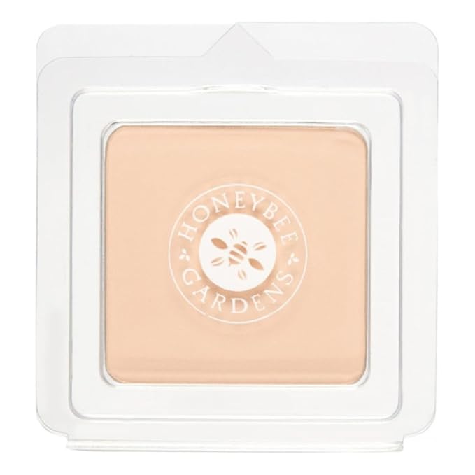 Honeybee Gardens Pressed Mineral Powder Foundation Refill, Supernatural, Neutral Light Shade, Adjustable Coverage, Natural Finish, With Botanical Extracts And Vitamin E, 7.5g