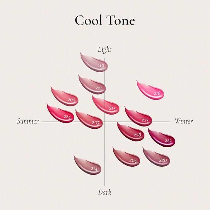 DINTO Blur-Glowy Lip Tint - Glossy Finish, Hydrating, Long Lasting, Lightweight Texture, Non-Sticky, Vegan & Cruelty-Free, K beauty (208 Borum, 0.11 fl.oz)