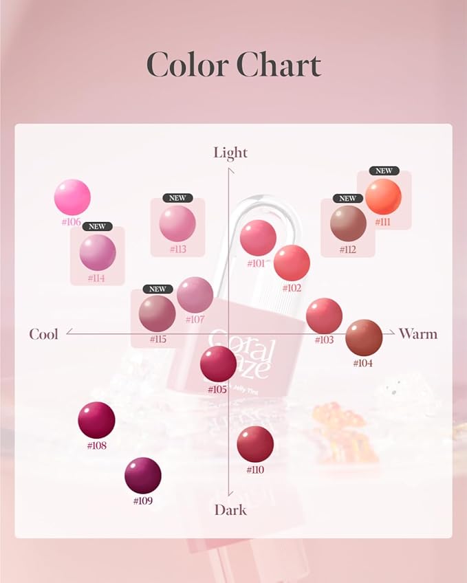 Glow Lock Jelly Tint 105 Harmony 4g, Hydrating Jelly Glow Lip Stain, High-Shine, Long-Lasting Color Moisturizing Lip Enhancer with Rosehip Oil, Collectible Lock-Shaped Design, Korean Makeup