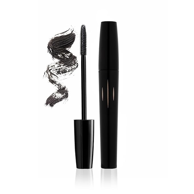 Radiant Professional Studio Perfect Mascara Volume and Length – Smudge-Proof, Cruelty Free, Lengthening Mascara with Silicone Brush & Natural Wax – Black (01), 0.30 oz