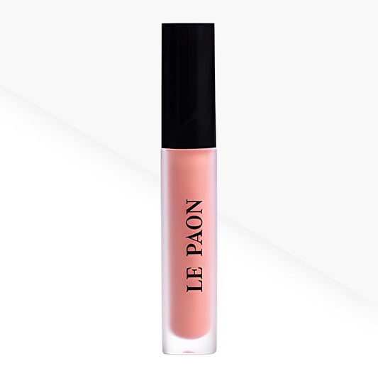LePaon Cosmetics Pout Cloud Lipgloss – Long-wear, Transfer-Proof Matte Lipstick with High Pigment Payoff – Infused with Vitamin E for Extended Hydration (Clear) (Citrus Kiss)