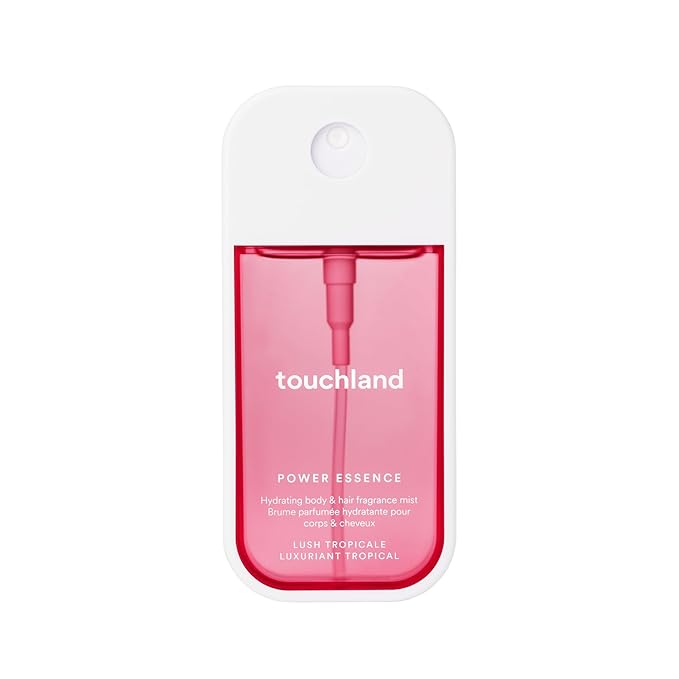 Touchland Hydrating Body & Hair Fragrance Mist, Lush Tropicale, 2 FL. OZ. Travel Size Body Spray