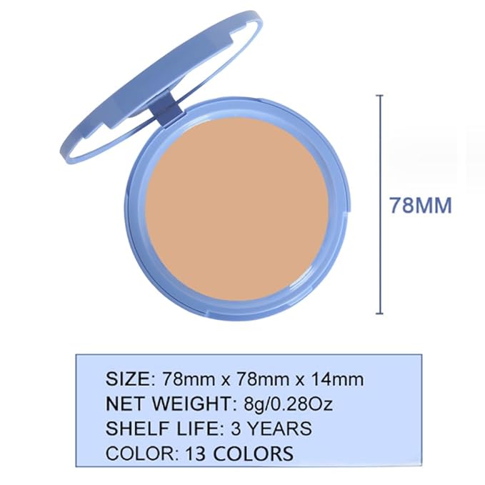 FeiCuiYun Oil Control Matte Perfection Face Powder Compact For Women, Matte Smooth Flawless Setting Powder Makeup, Polvo Compacto De Maquillaje, Waterproof Long Lasting, 0.35Oz, (245 Radiant Honey, 1)