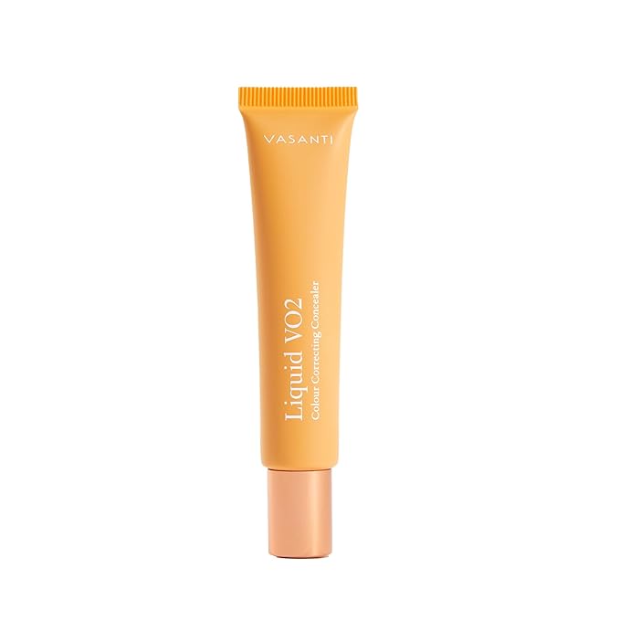 Liquid VO2 Undereye Color Corrector and Concealer by VASANTI - Medium to Deep Skin Tones - Paraben Free, Gluten Free - Look Younger with this Dark Circle Concealer