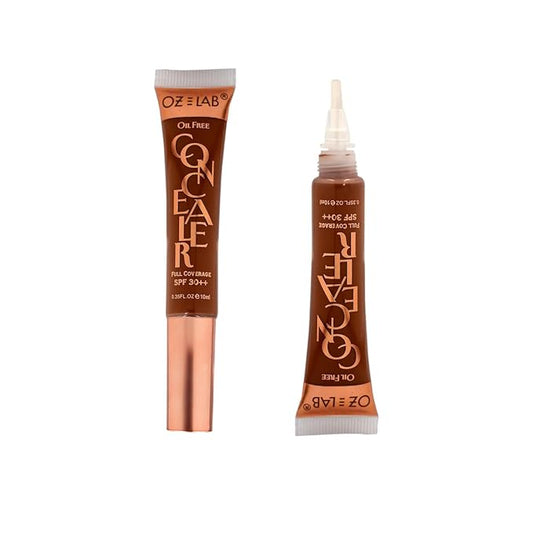 Beauty Hide and Chic Liquid Concealer – Espresso (HC-12) – Deep Skin Tone, Full Coverage, Lightweight Matte Concealer with SPF 30++, Vegan, Cruelty-Free – 0.35 fl oz / 10 ml,pack of 1