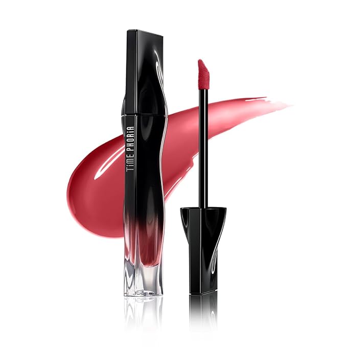 STELLAR DUST LIP STAIN-Waterproof and Transferproof Lip Tint For Women, Glossy Finish Lip Gloss, Lightweight High Coverage, Long Lasting, Stocking Stuffers For Teen Girls (06 NEROSE)
