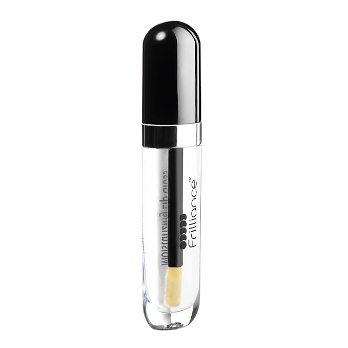 Frilliance Moisturizing Natural Crystal Clear Lip Gloss for Teens, Cruelty Free Hypoallergenic All Skin Types, 8 ml / .28 fl oz