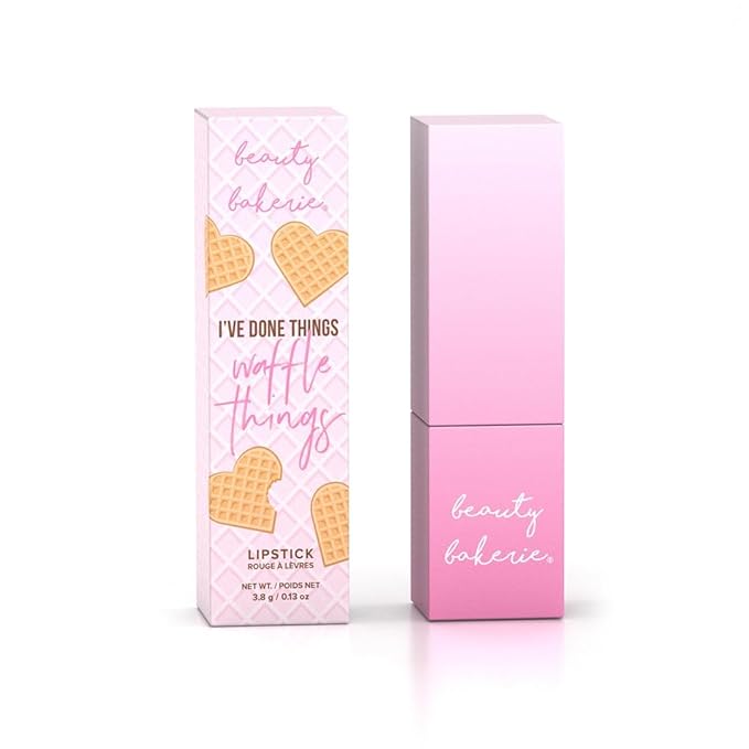 Beauty Bakerie Makeup Matte Lipstick, Long Lasting 24hr Wear Lip Stick for Women, Smooth Matte Finish, Highly Pigmented, Moisturizing, Smudge-Proof Matt Lipsticks, 3.5g, Waffles or Pancakes