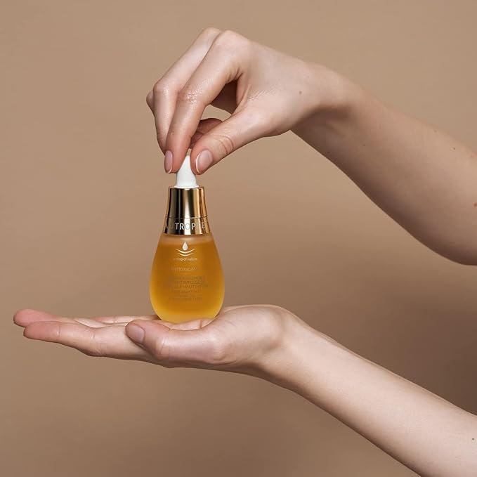 Tautropfen natural cosmetics regenerating facial care oil (35 ml), light texture, quickly absorbed, with coenzyme Q10 & amaranth oil, anti-aging facial oil for all skin types