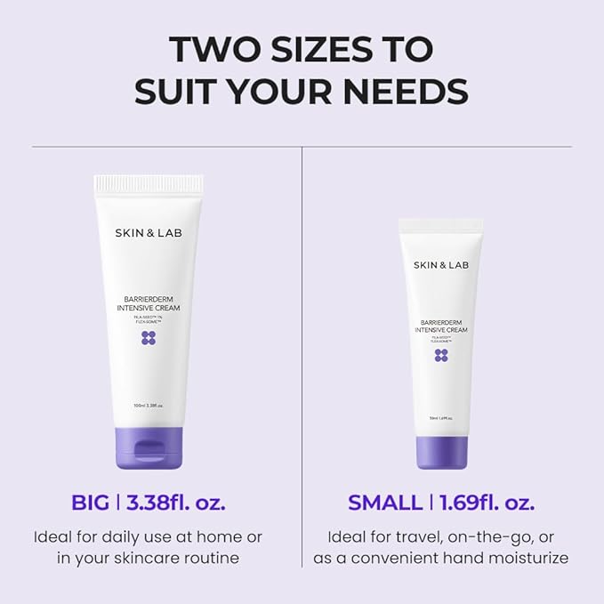 [SKIN&LAB] Barrierderm intensive cream, moisturizing,gentle, light texture, face and body (1.69 fl oz.)