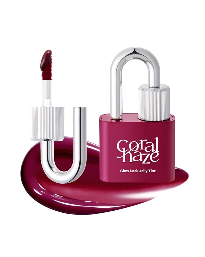 Glow Lock Jelly Tint 108 Juicy 4g, Hydrating Jelly Glow Lip Stain, Glass-Like Shine Lip Gloss, Long-Lasting Color, Moisturizing Lip Enhancer, Collectible Lock-Shaped Design, Korean Makeup