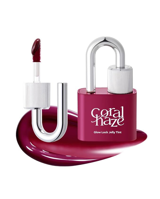 Glow Lock Jelly Tint 108 Juicy 4g, Hydrating Jelly Glow Lip Stain, Glass-Like Shine Lip Gloss, Long-Lasting Color, Moisturizing Lip Enhancer, Collectible Lock-Shaped Design, Korean Makeup