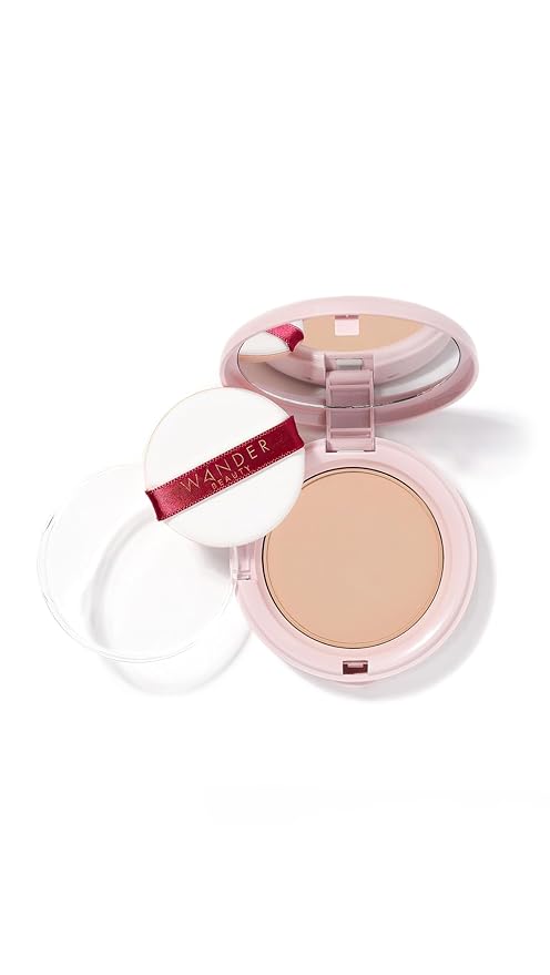 Wander Beauty Women's Wanderlust Powder Foundation, Light Medium, Tan, 0.3 Ounce
