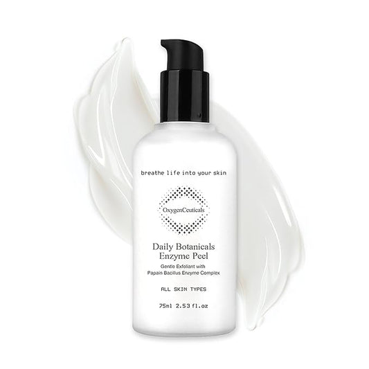 OxygenCeuticals Daily Botanicals Enzyme Peel – Gentle Exfoliating Gommage with Pineapple & Papaya Extracts, Natural Enzyme Peel for Refines Pores & Smooths Texture 2.53 fl.oz (75ml)