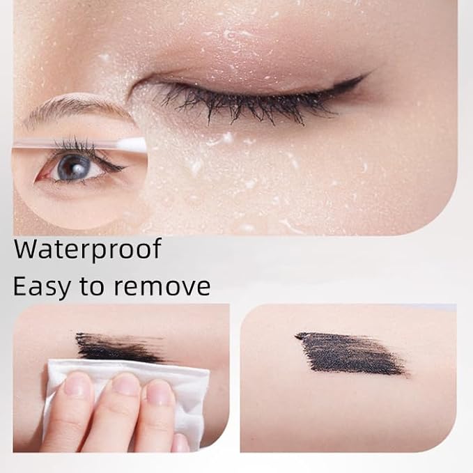 Black and White Waterproof Mascara, 1 Mascara with 2 Colors, Long Lasting, No Smudge,Volume and Length