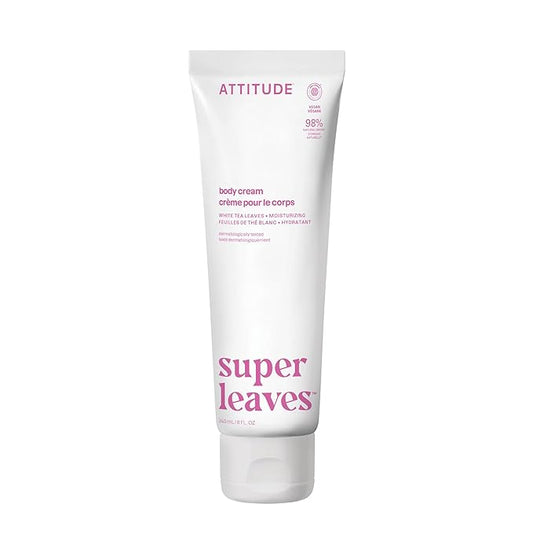ATTITUDE Body Cream, EWG Verified Moisturizer, Vegan Moisturizing Products For Dry Skin, Dermatologically Tested, Coconut & Wild Berries Scent, 8 Fl Oz