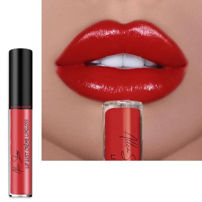 Generic Red Lip Gloss, Creme Formula Moisturizing Lip Color (10)