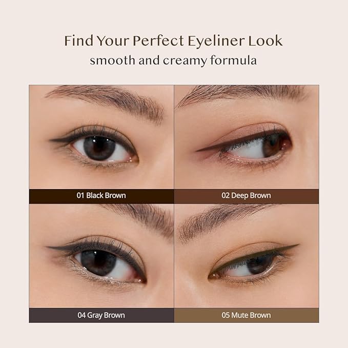 CLIO Extreme Gelpresso Pencil Eyeliner | Smudge-Proof, Waterproof, Long-Lasting, Long-Wear, 6 Cool and Warm Tone Shades, Ultra-Smooth, Creamy Formula (001 Black Brown)