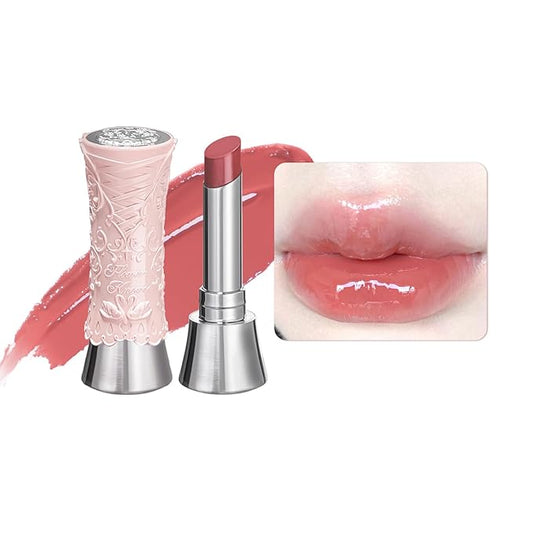 Flower Knows [GIFT] Swan Ballet Shine Lipstick,Hydrating Solid Lip Gloss,Moisturizing Nude peachy Tinted Lip Balm-Long Lasting Lip Gloss in Balm for Girls&Women,(B03 Sweet Heart)