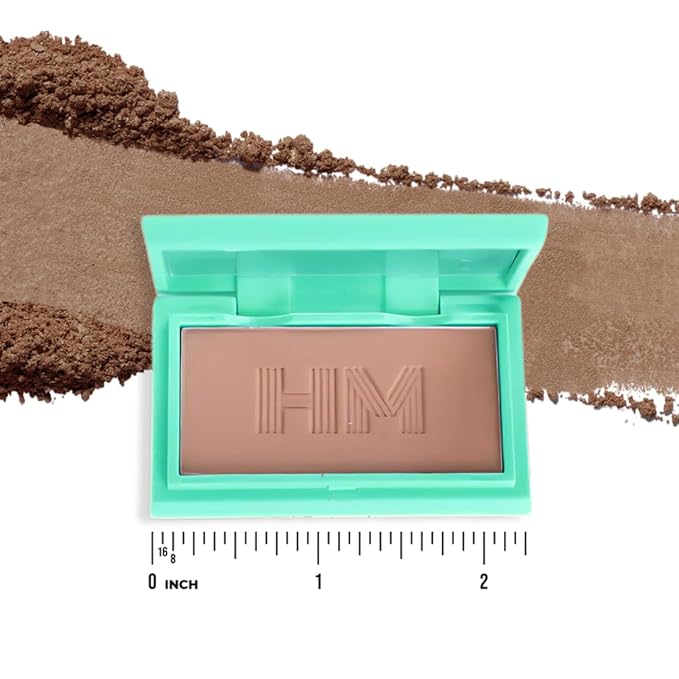 Travel Size Mini Pressed Powder - Haute Minute Makeup Complexion Perfection Mini Powder - Perfect For Travel or Your Purse! (Neutral Dark)