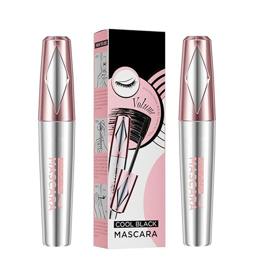 My Amazing Lashes Mascara,4D Silk Fiber Volume And Length Mascara,Waterproof & Sweatproof Long Lasting,Create Natural Look Of Lash Extensions (Black, 2PCS)