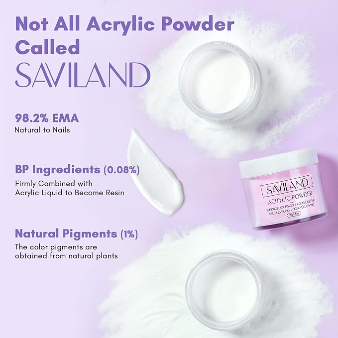 SAVILAND Acrylic Nail Kit with Drill: 15g White Pink Clear Acrylic Powder and Liquid, 100 Nail Forms, Brushes, Primer, Top Gel, Extension Tools Kit for Beginners Home DIY & Salon Use