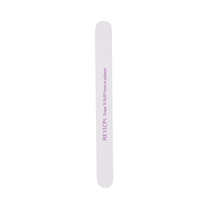 Revlon Nail Buffer, Shape 'N' Buff Nail File & Buffer, Nail Care Tool, All-in-One Shaping & Buffing, Easy to Use (Pack of 2)