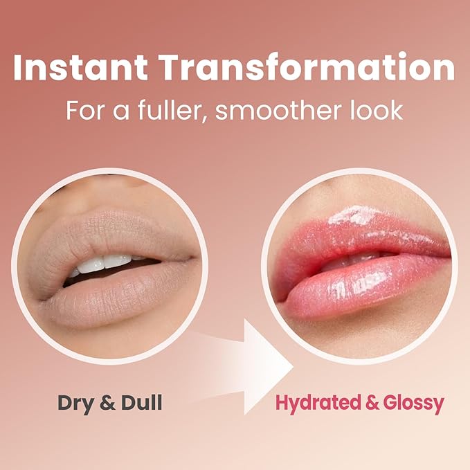 Shimmering Lip Gloss, High-Shine Moisturizing Lip Oil for Plumping, Non-Sticky Sparkling Lip Glow Oil, Long Lasting Hydrating Lip Balm for Dry Lips, Ultra-Glossy Finish(03#Pearly Mauve)