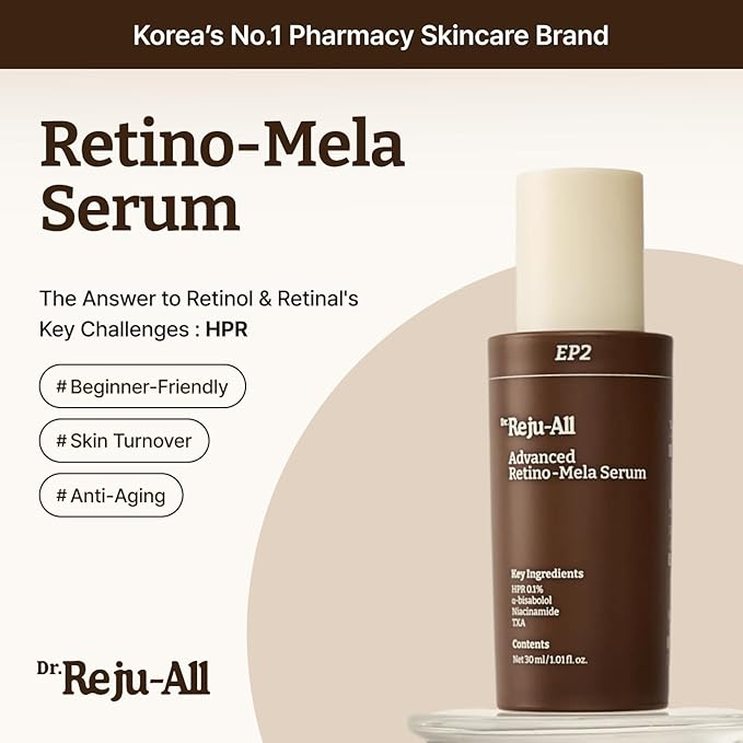 Repair & Tone Duo: Advanced PDRN Rejuvenating Cream + Advanced Retino-Mela Serum - Face Moisturizer & Retinol Serum for Firming & Smooth Skin, Korean Pharmacy Anti-Aging Skin Care